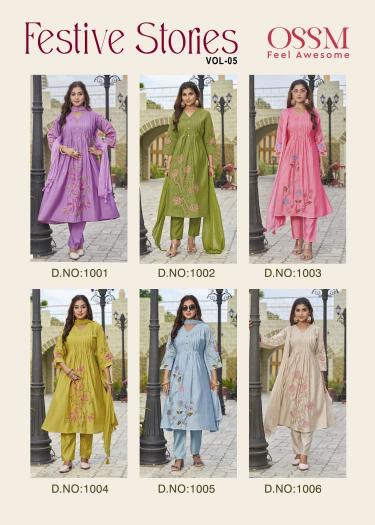 Ossm Festive Stories Vol 5 catalog branded kurti wholesale in delhi