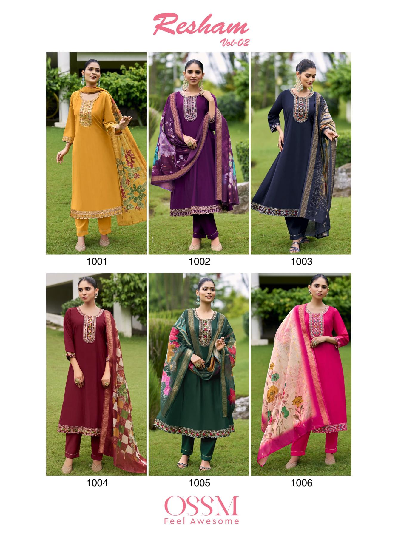 Ossm Resham catalog anarkali kurtis online shopping india