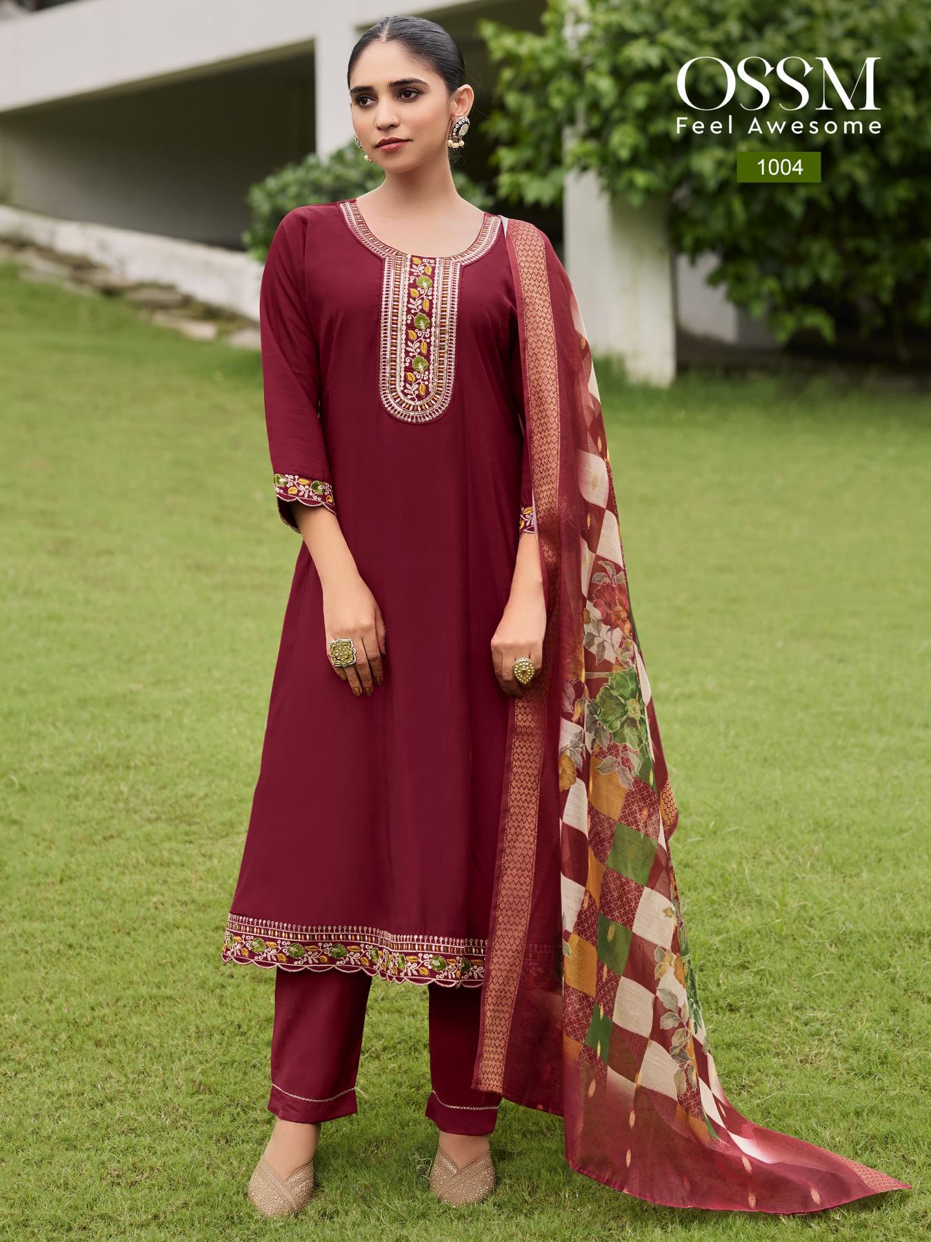 Ossm Resham catalog anarkali kurtis online shopping india