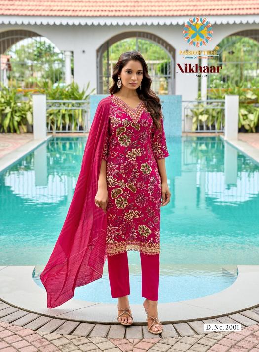 Passion Tree Nikhaar Vol 2 Catalog office wear kurtis online india