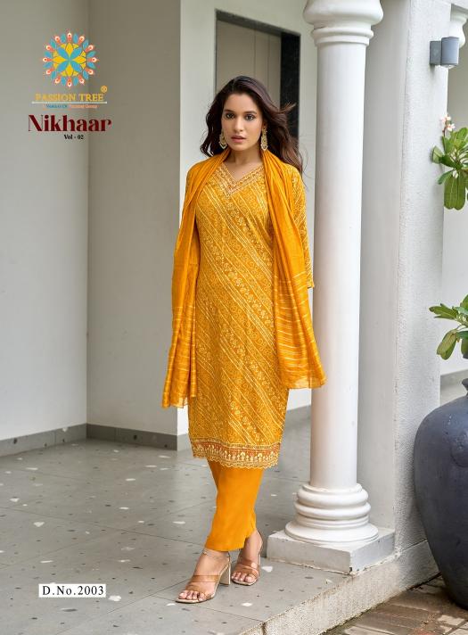Passion Tree Nikhaar Vol 2 Catalog office wear kurtis online india