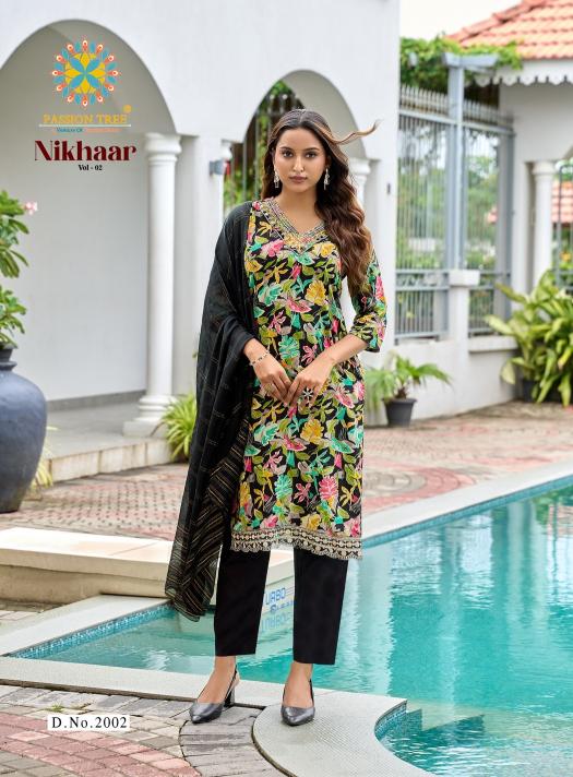 Passion Tree Nikhaar Vol 2 Catalog office wear kurtis online india