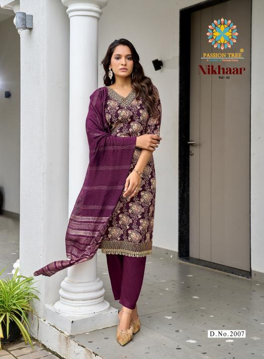 Passion Tree Nikhaar Vol 2 Catalog office wear kurtis online india