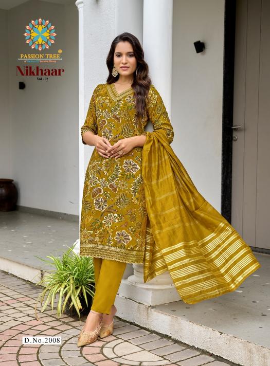 Passion Tree Nikhaar Vol 2 Catalog office wear kurtis online india