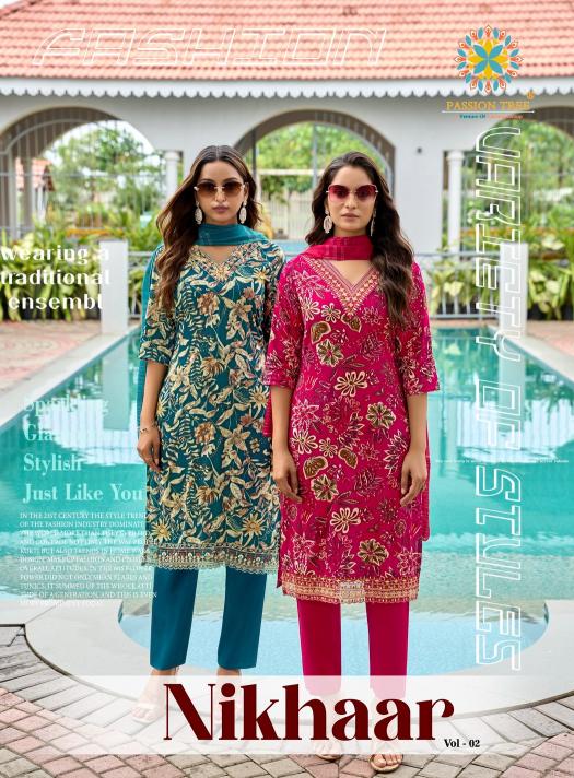 Passion Tree Nikhaar Vol 2 Catalog office wear kurtis online india