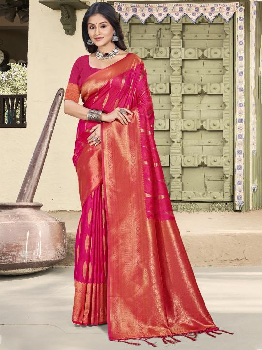 Pinkvilla by astita fancy designer SILK fabric saree wholesale with Fancy latkan 