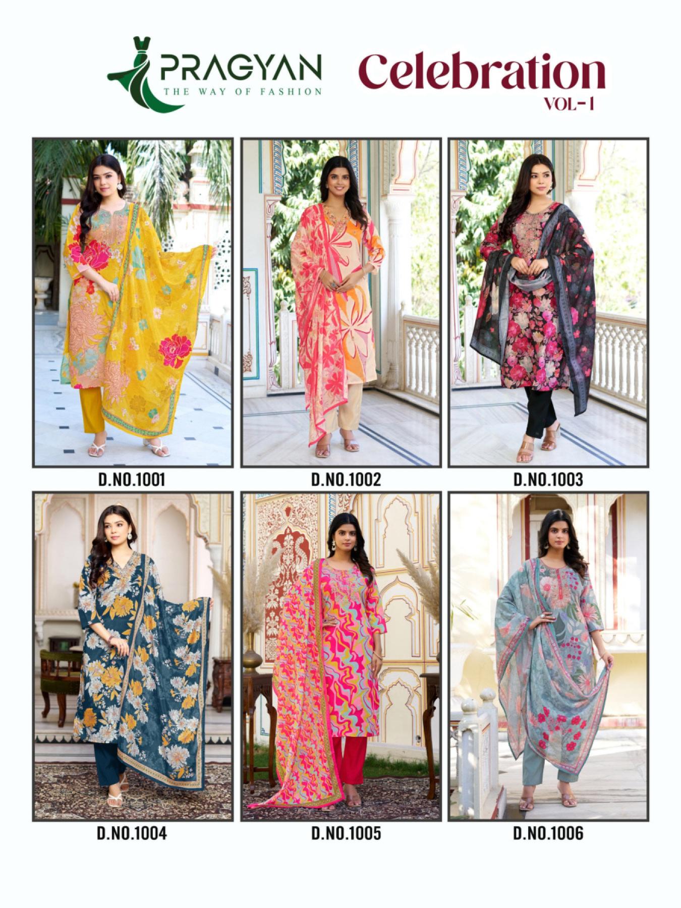Pragyan Celebration vol 1 catalog branded designer kurti wholesale shops in mumbai