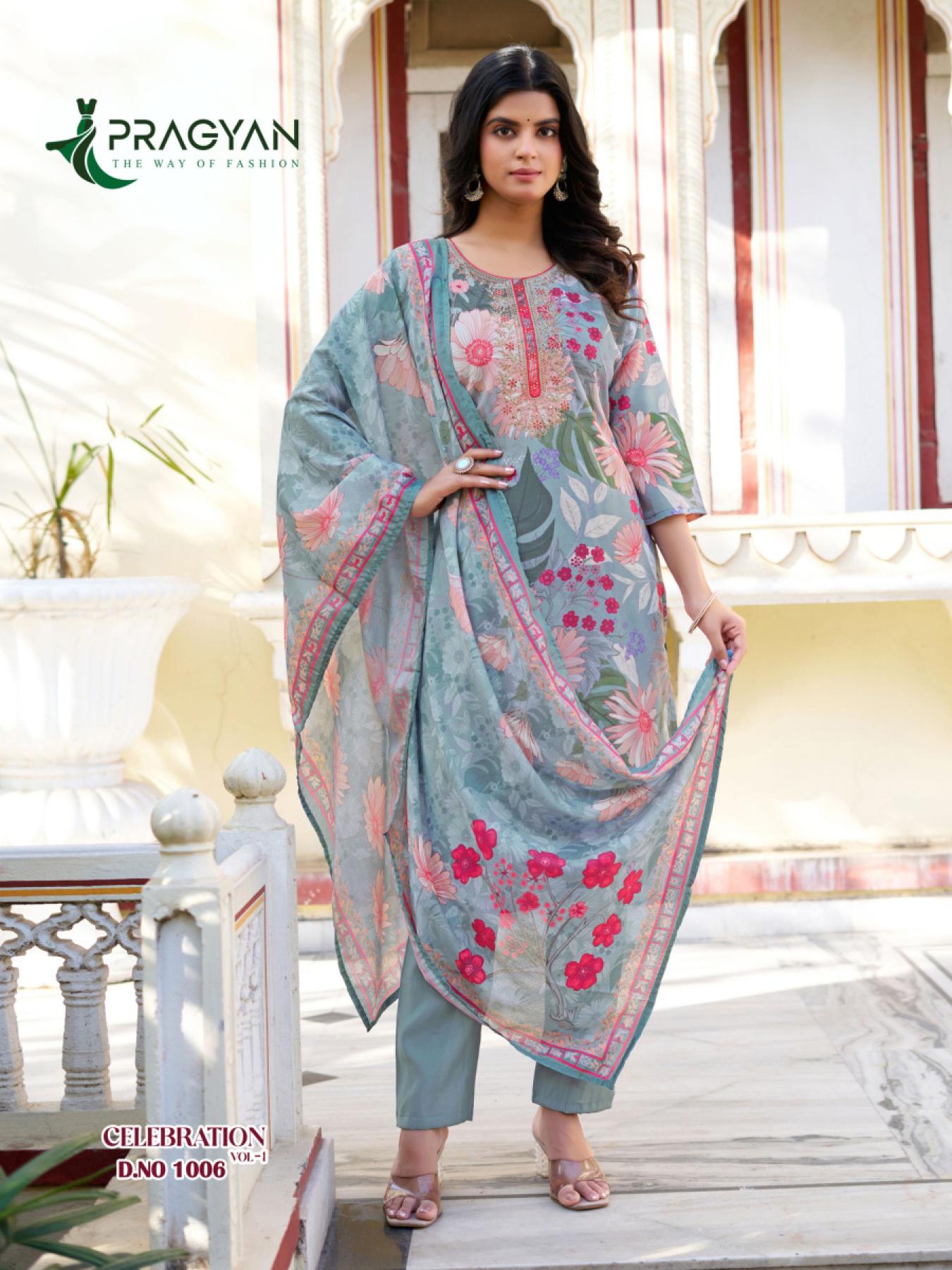 Pragyan Celebration vol 1 catalog branded designer kurti wholesale shops in mumbai