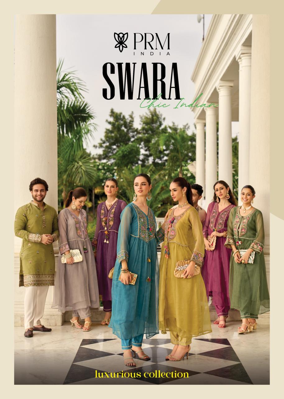 PRM India Swara catalog kurti net sleeves designs catalogue