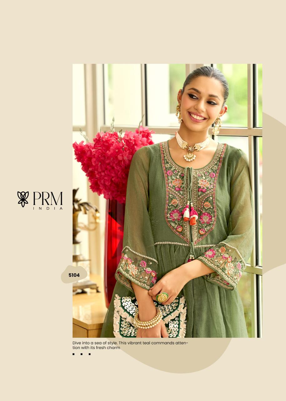PRM India Swara catalog kurti net sleeves designs catalogue