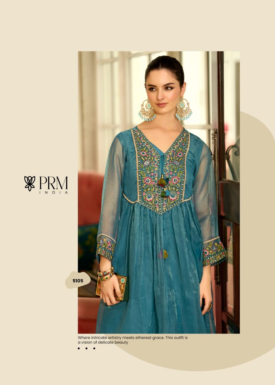PRM India Swara catalog kurti net sleeves designs catalogue