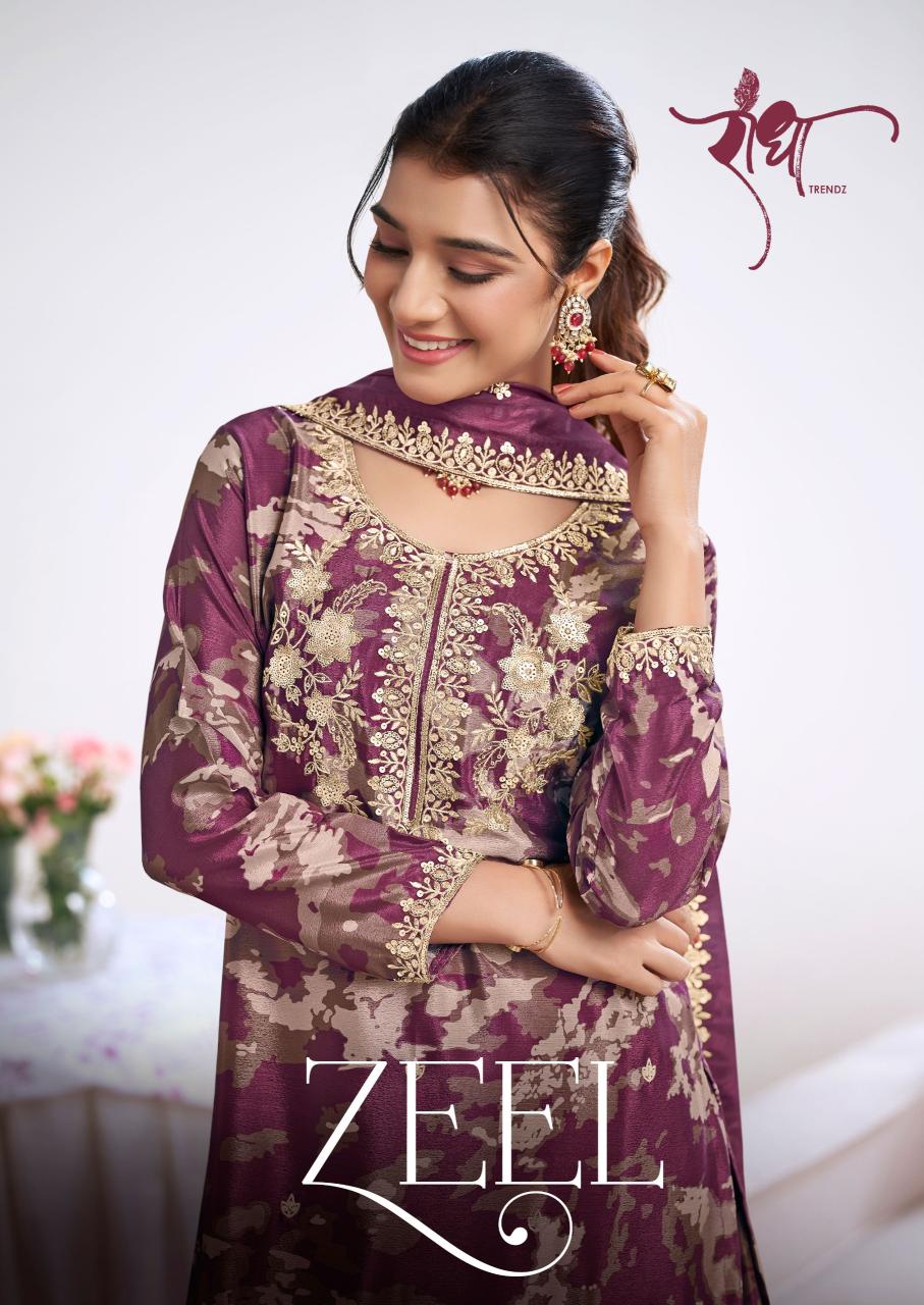 Radha Trendz Zeel catalog online wholesale pakistani wedding salwar kameez 