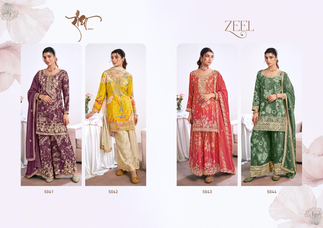 Radha Trendz Zeel catalog online wholesale pakistani wedding salwar kameez 