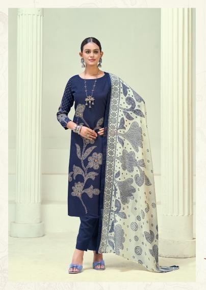 Radhika Azara Jivika Vol 5 catalog dress material wholesale in kerala