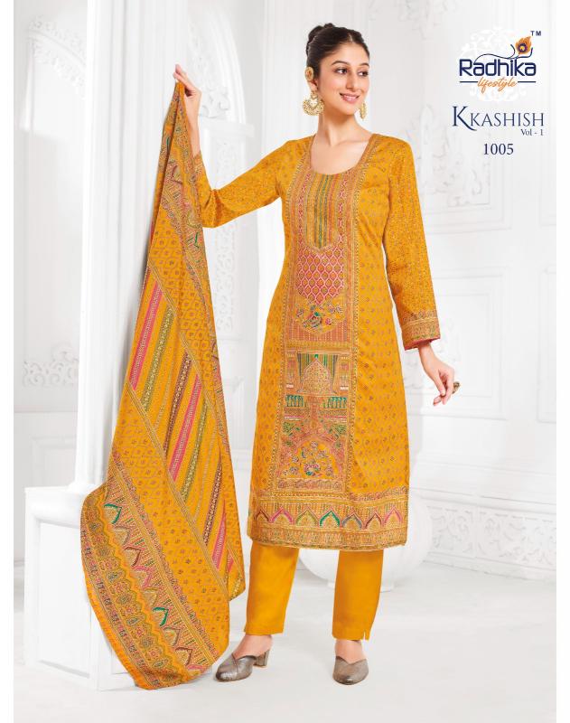Radhika Lifestyle Kkashish catalog gerua kurtis online india