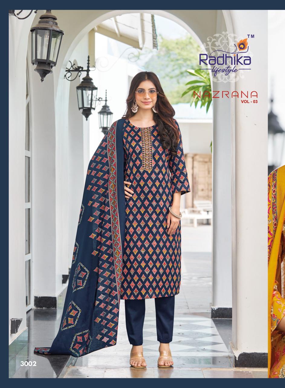 Radhika Lifestyle Nazrana vol 3 catalog best online site to buy kurtis in india