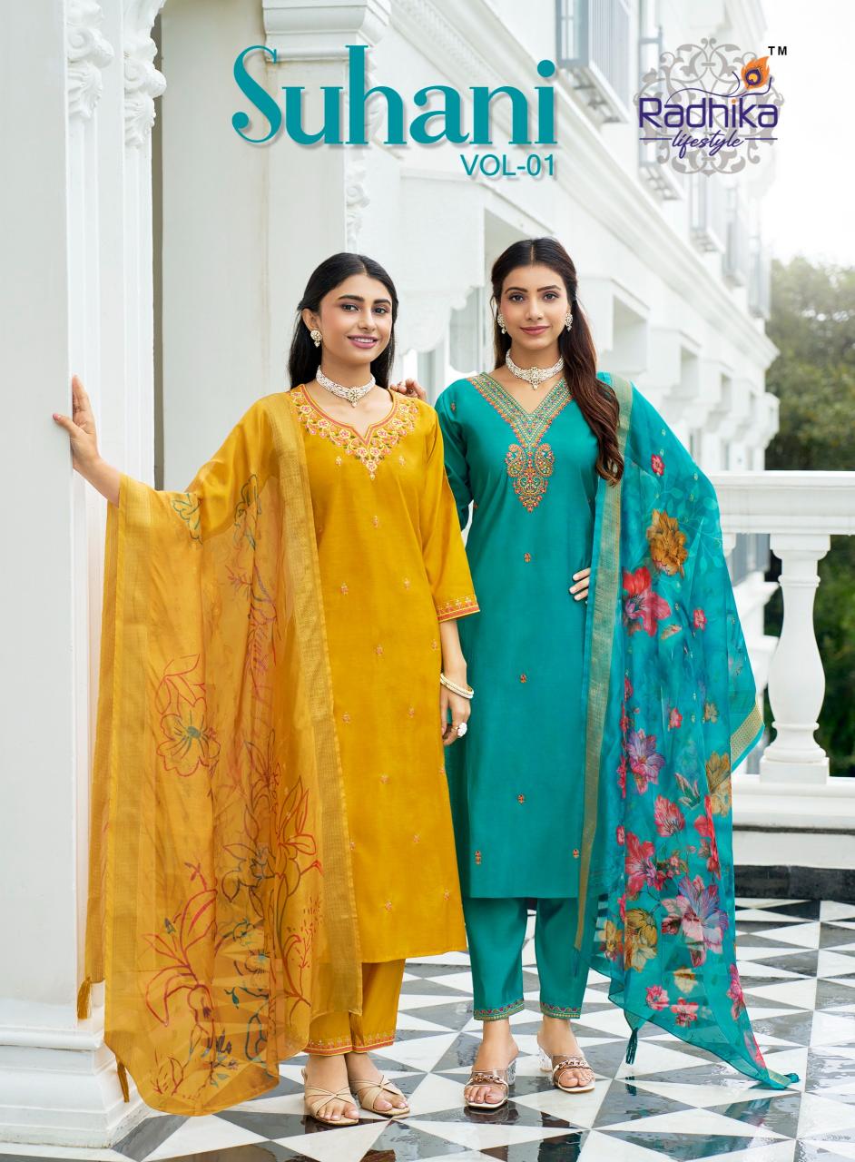 Radhika Lifestyle Suhani catalog types of kurtis in india