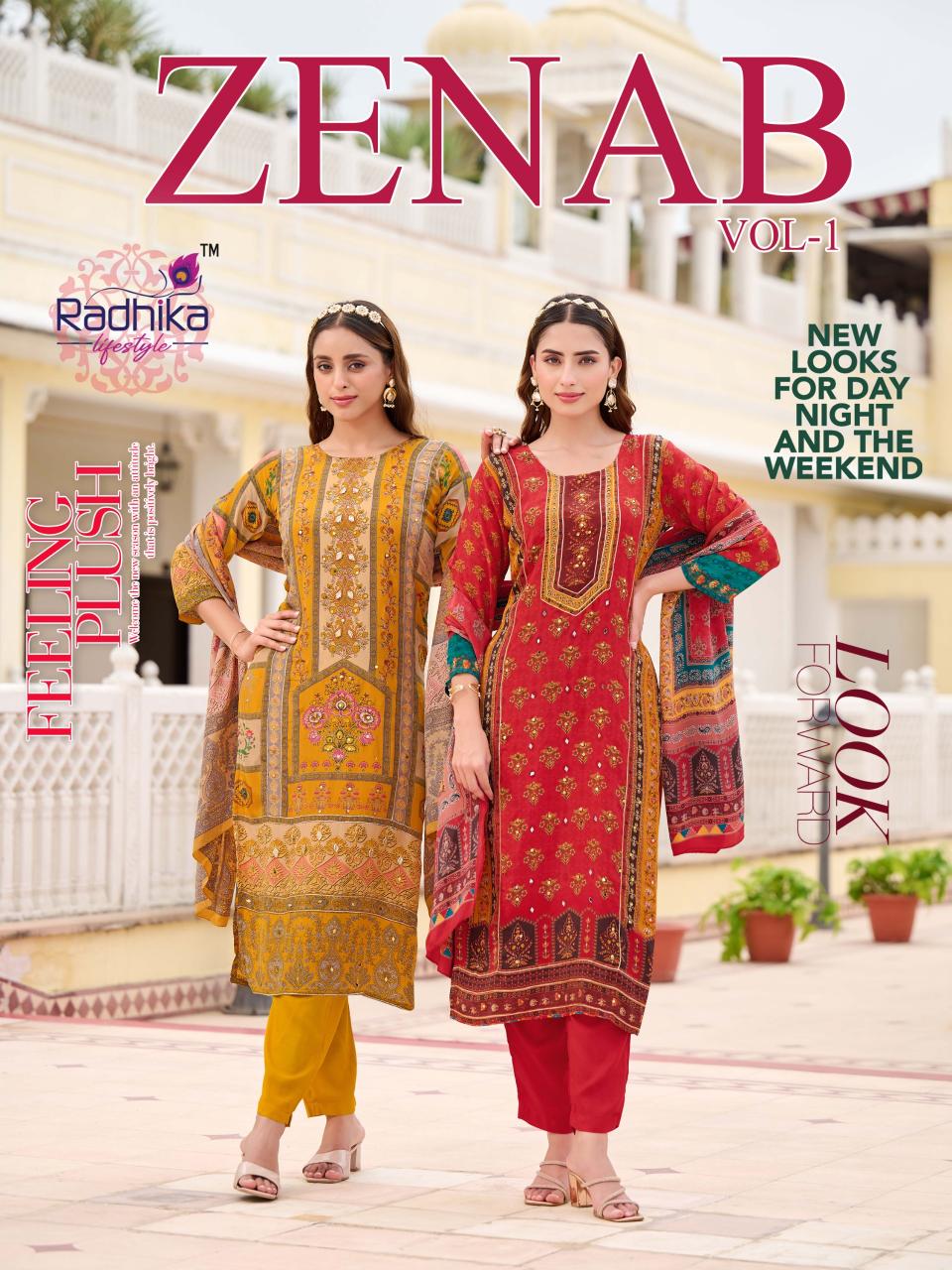 Radhika LifeStyle Zenab Vol 1 catalog wholesale kurtis online india