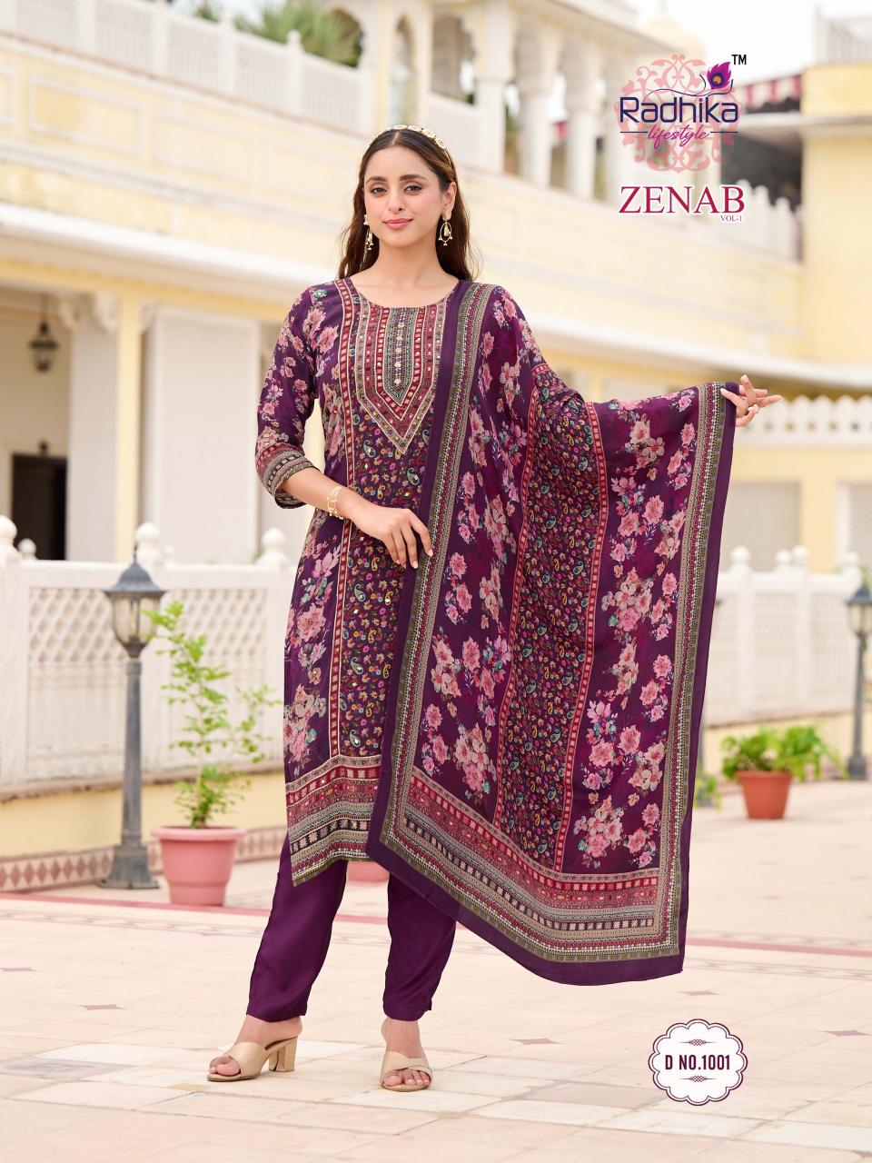 Radhika LifeStyle Zenab Vol 1 catalog wholesale kurtis online india