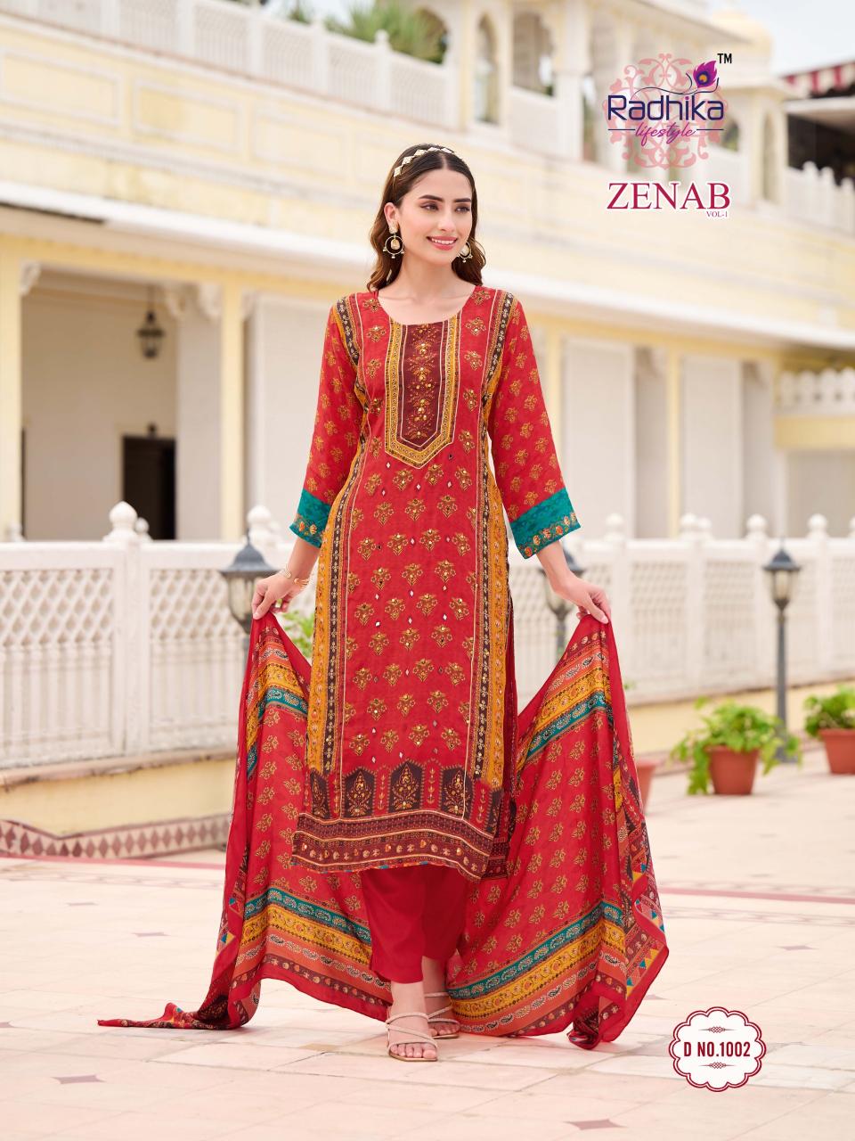 Radhika LifeStyle Zenab Vol 1 catalog wholesale kurtis online india