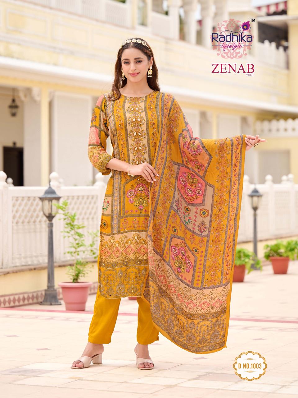 Radhika LifeStyle Zenab Vol 1 catalog wholesale kurtis online india