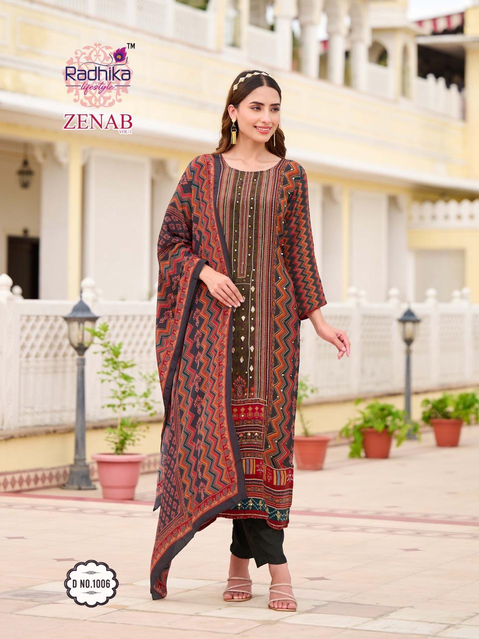 Radhika LifeStyle Zenab Vol 1 catalog wholesale kurtis online india