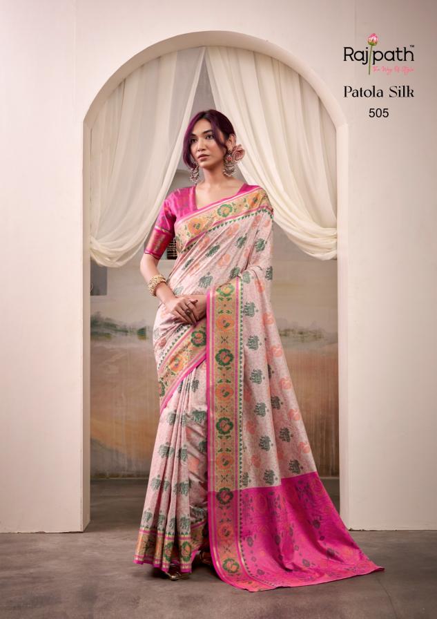 Rajpath Patola Silk catalog bharghavi surat sarees