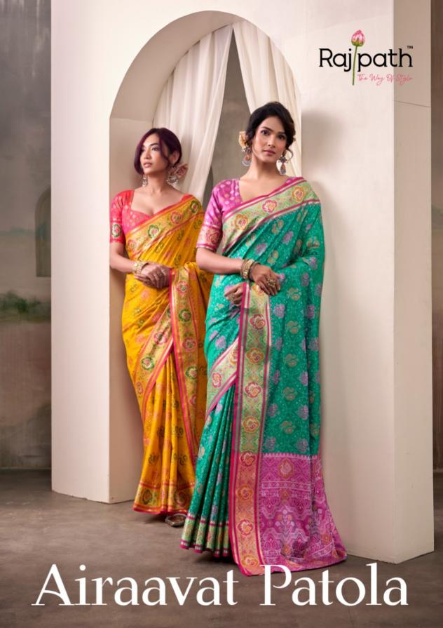 Rajpath Patola Silk catalog bharghavi surat sarees