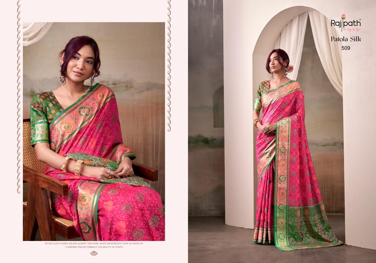 Rajpath Patola Silk catalog bharghavi surat sarees