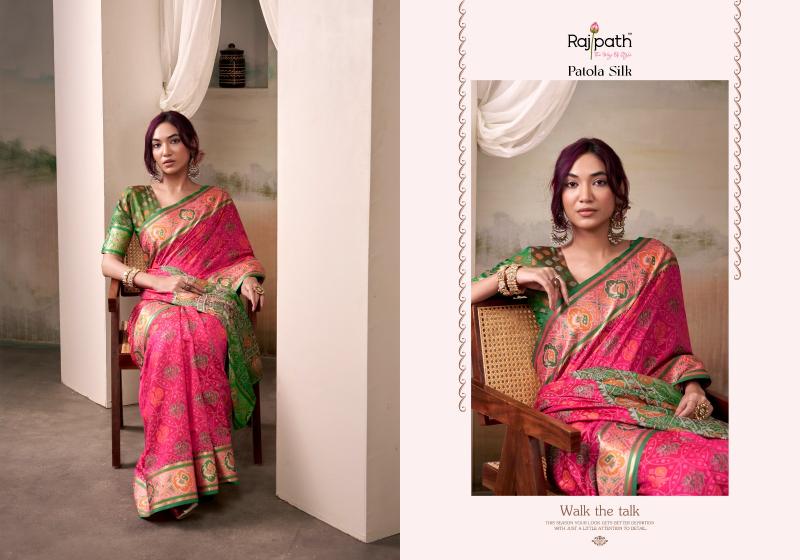 Rajpath Patola Silk catalog bharghavi surat sarees