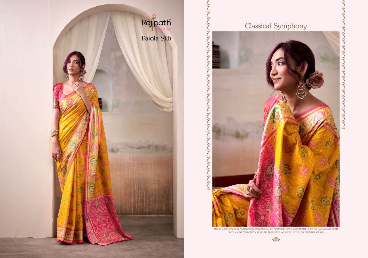 Rajpath Patola Silk catalog bharghavi surat sarees