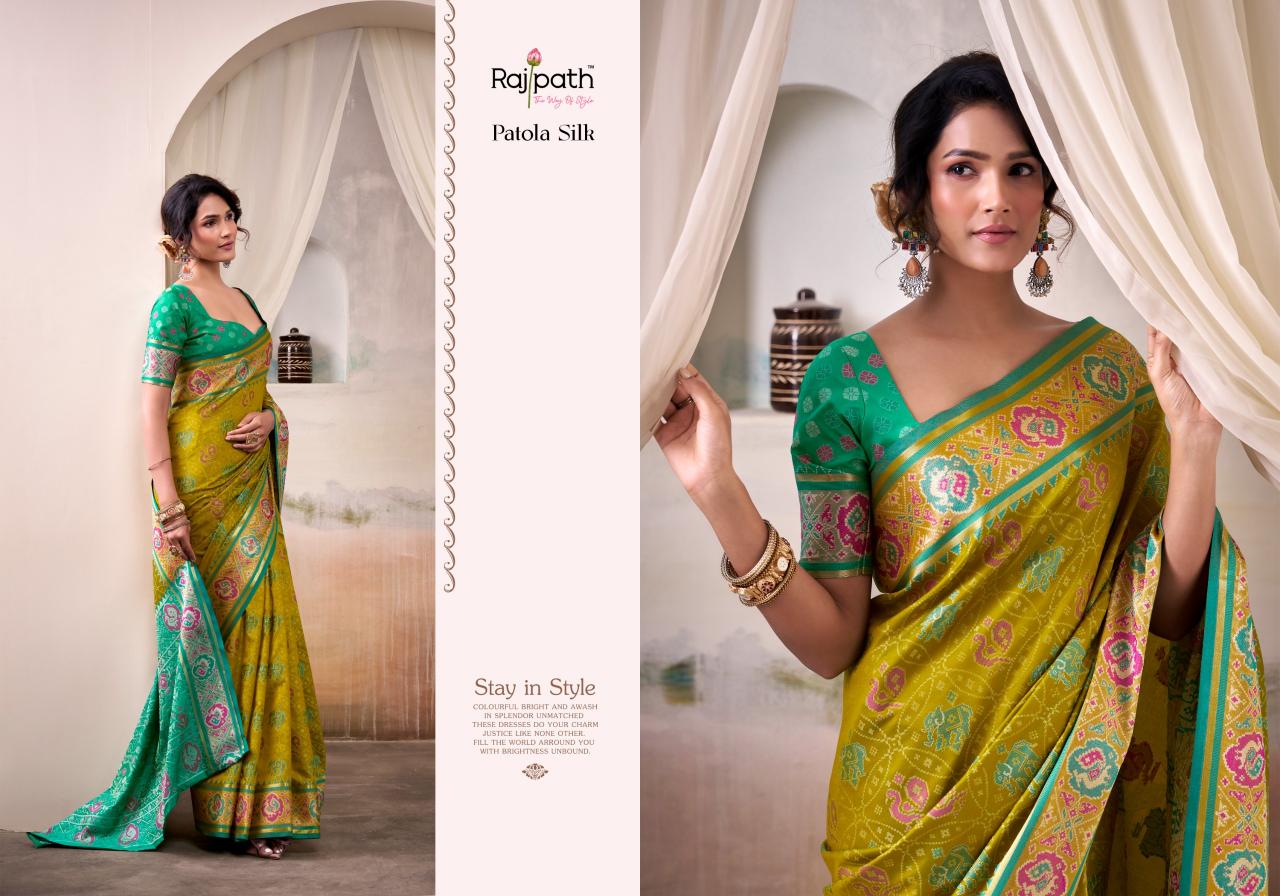 Rajpath Patola Silk catalog bharghavi surat sarees