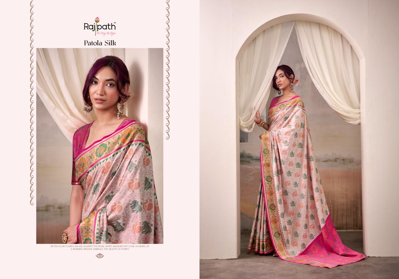 Rajpath Patola Silk catalog bharghavi surat sarees