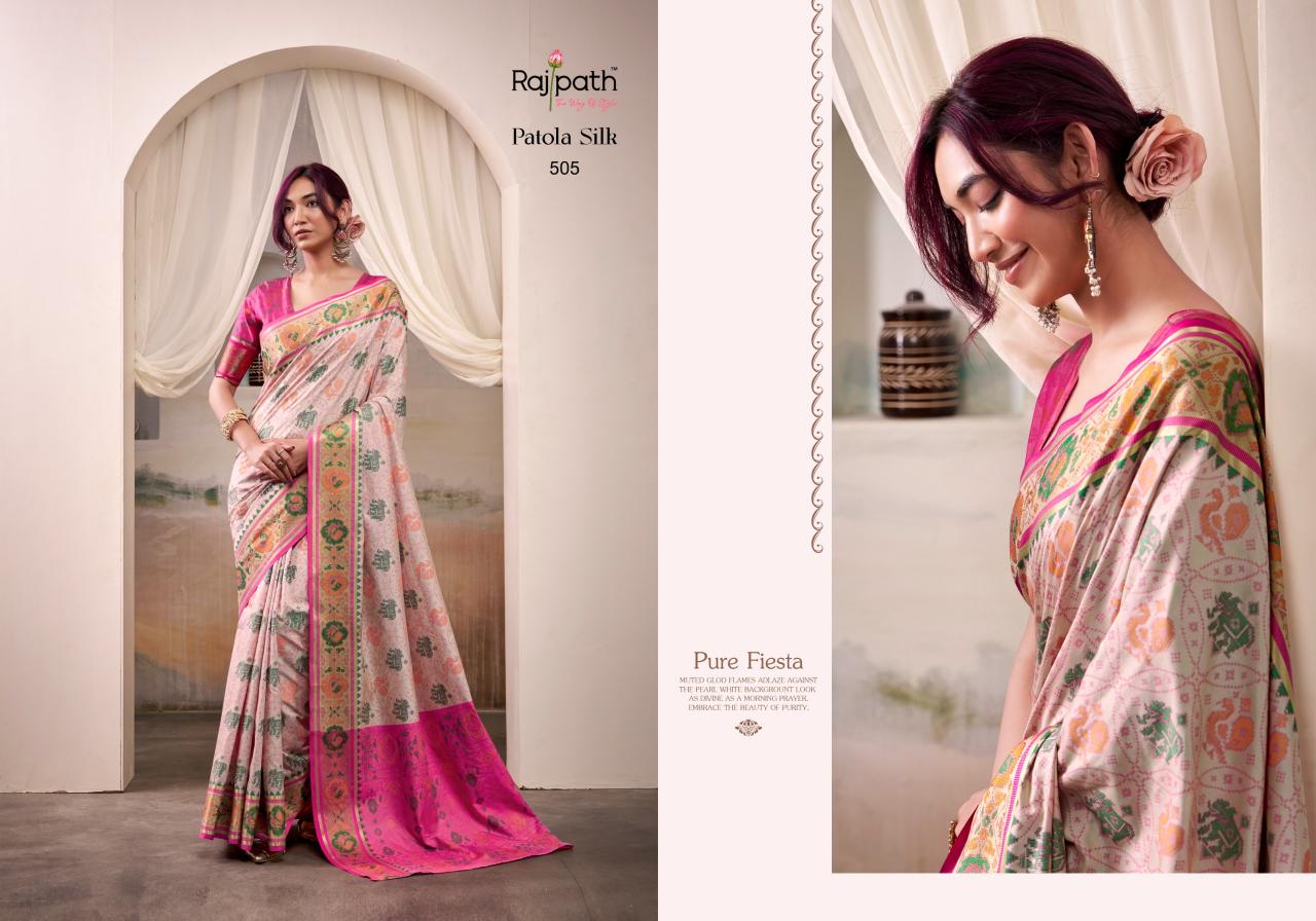 Rajpath Patola Silk catalog bharghavi surat sarees