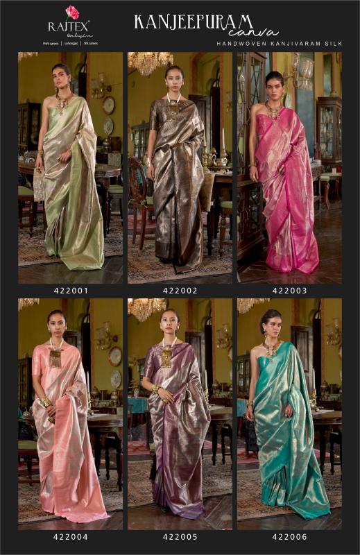 Rajtex Kanjeepuram Canva catalog kanjeevaram sarees wholesale in surat