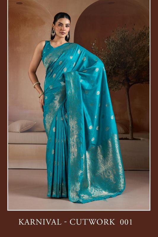Rajtex Karnaal Cutwork catalog saree shopping online in surat