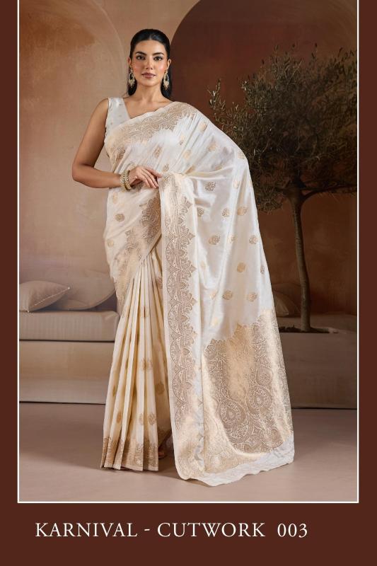 Rajtex Karnaal Cutwork catalog saree shopping online in surat