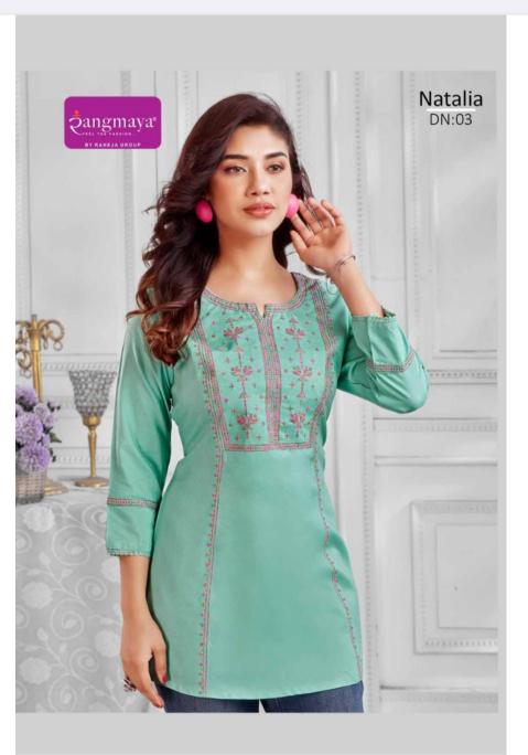 Rangmaya Natalia catalog indian tunic kurti