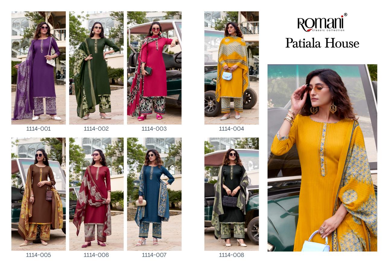 Romani Patiala House catalog jaipuri dress materials wholesalers 