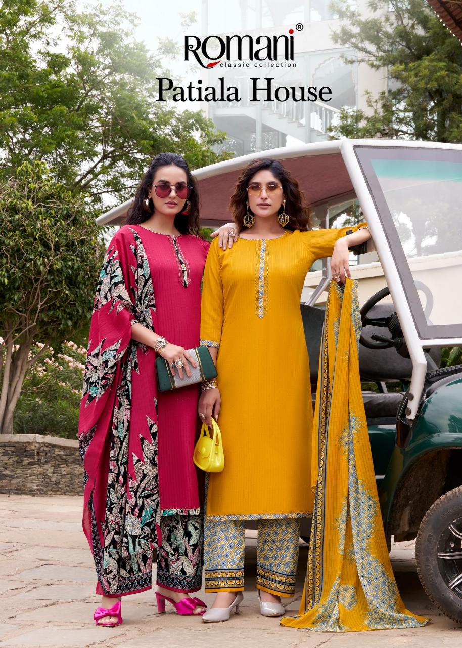 Romani Patiala House catalog jaipuri dress materials wholesalers 