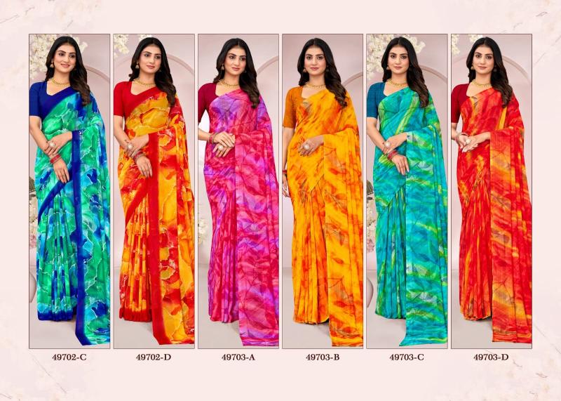 Ruchi Ragaa Georgette 18 catalog low rate sarees in surat