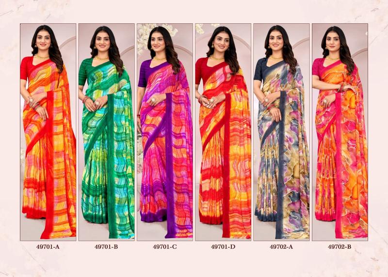 Ruchi Ragaa Georgette 18 catalog low rate sarees in surat