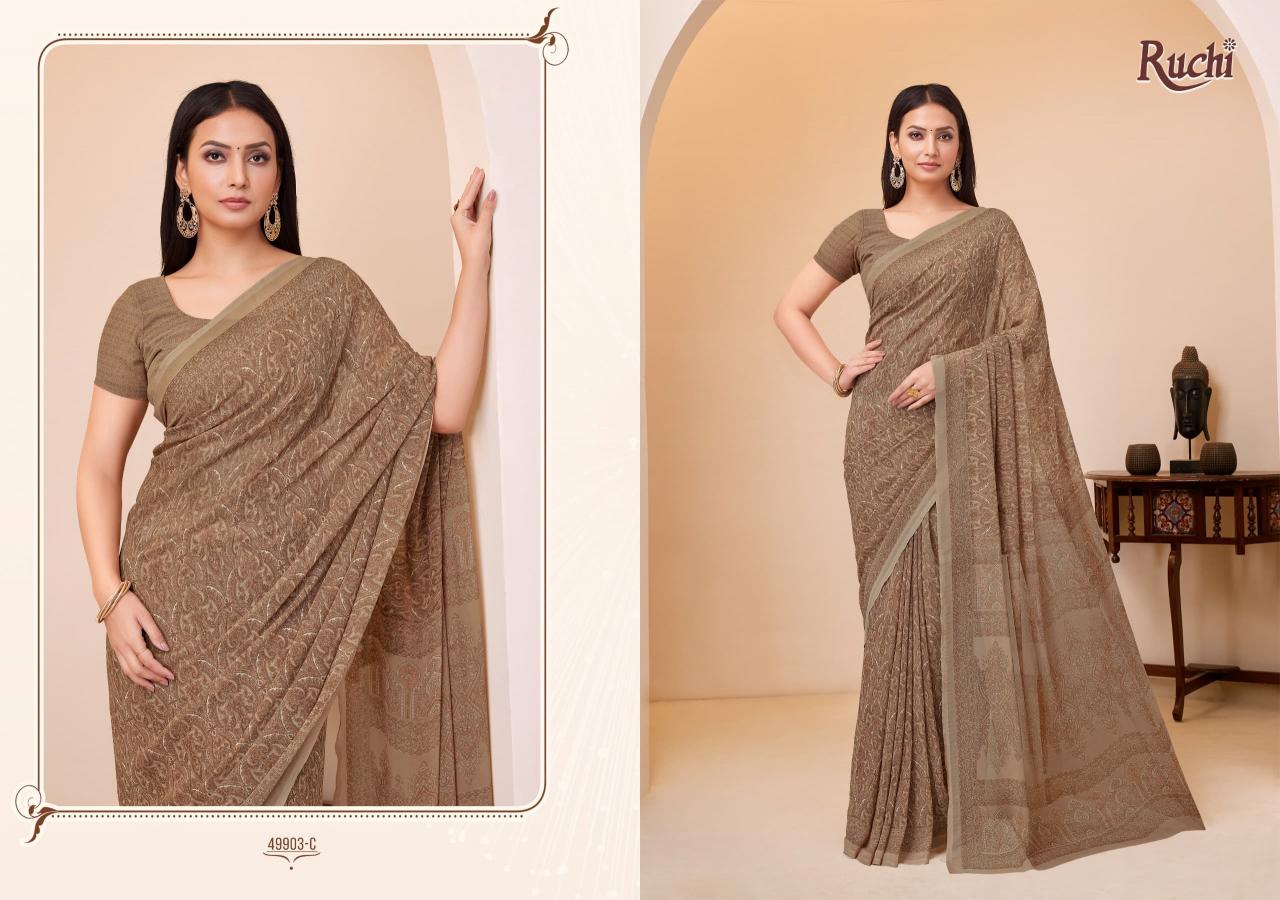 Ruchi Ragaa Georgette 20 catalog saree online from surat