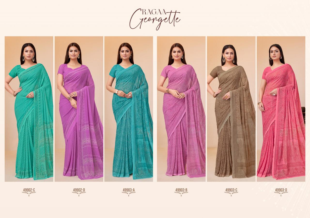Ruchi Ragaa Georgette 20 catalog saree online from surat