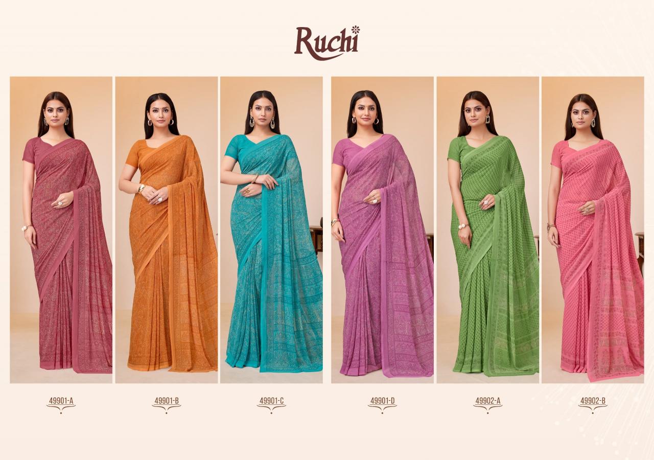 Ruchi Ragaa Georgette 20 catalog saree online from surat