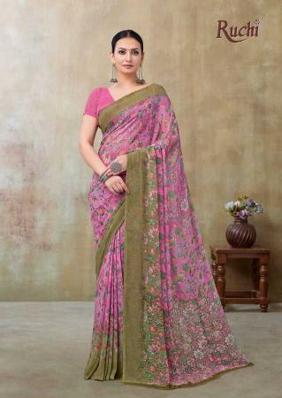 Ruchi Ragaa Georgette 21 catalog daily wear sarees below 500 surat