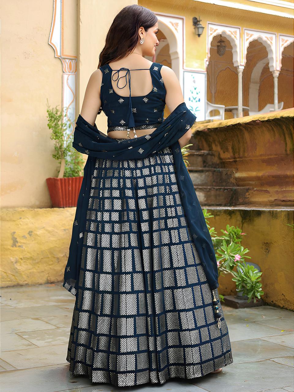 Sabella 15050 Blue catalog best lehenga showroom in india