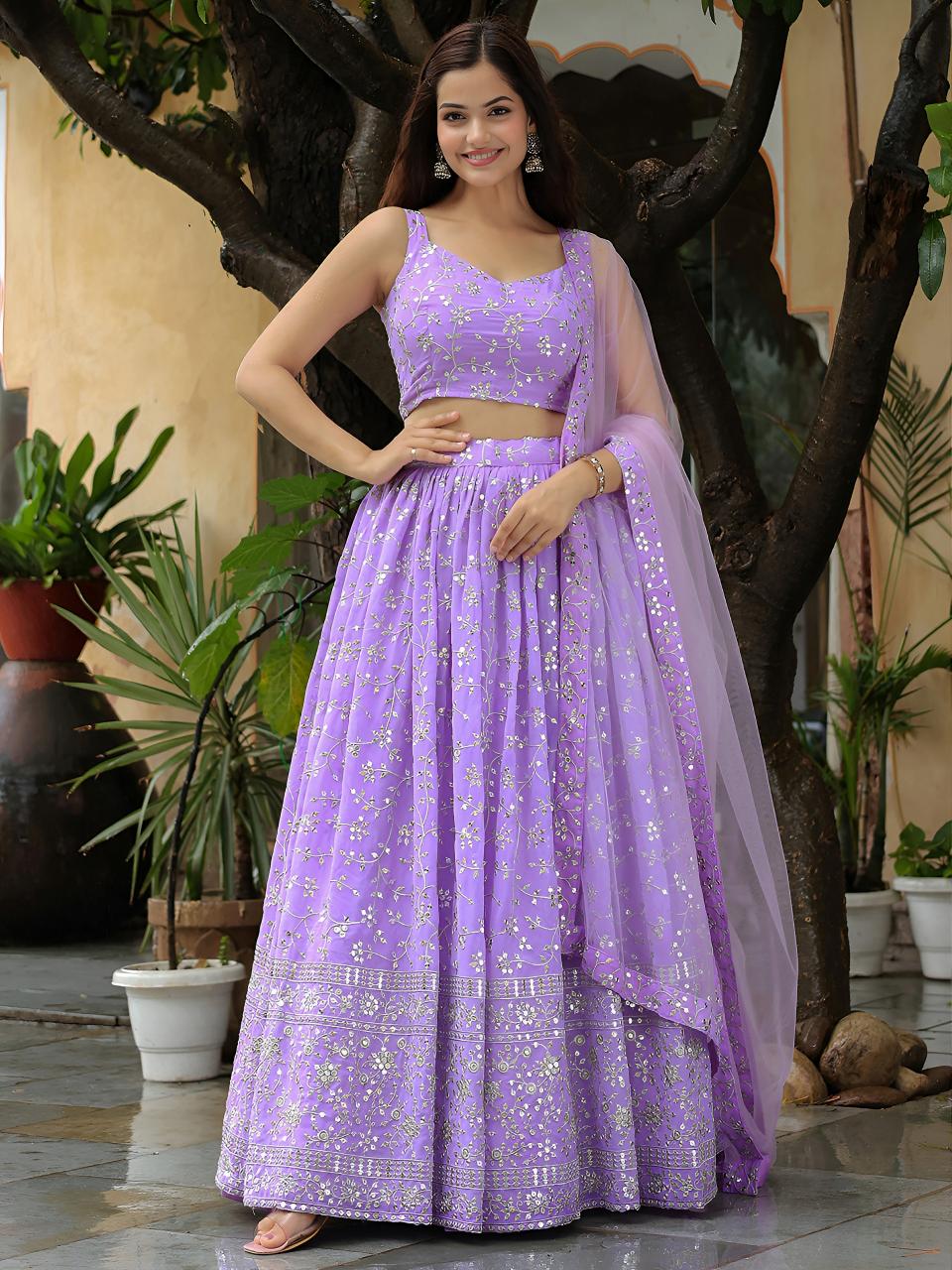 Sabella 15050 Lavender catalog best cheap lehenga designers in india