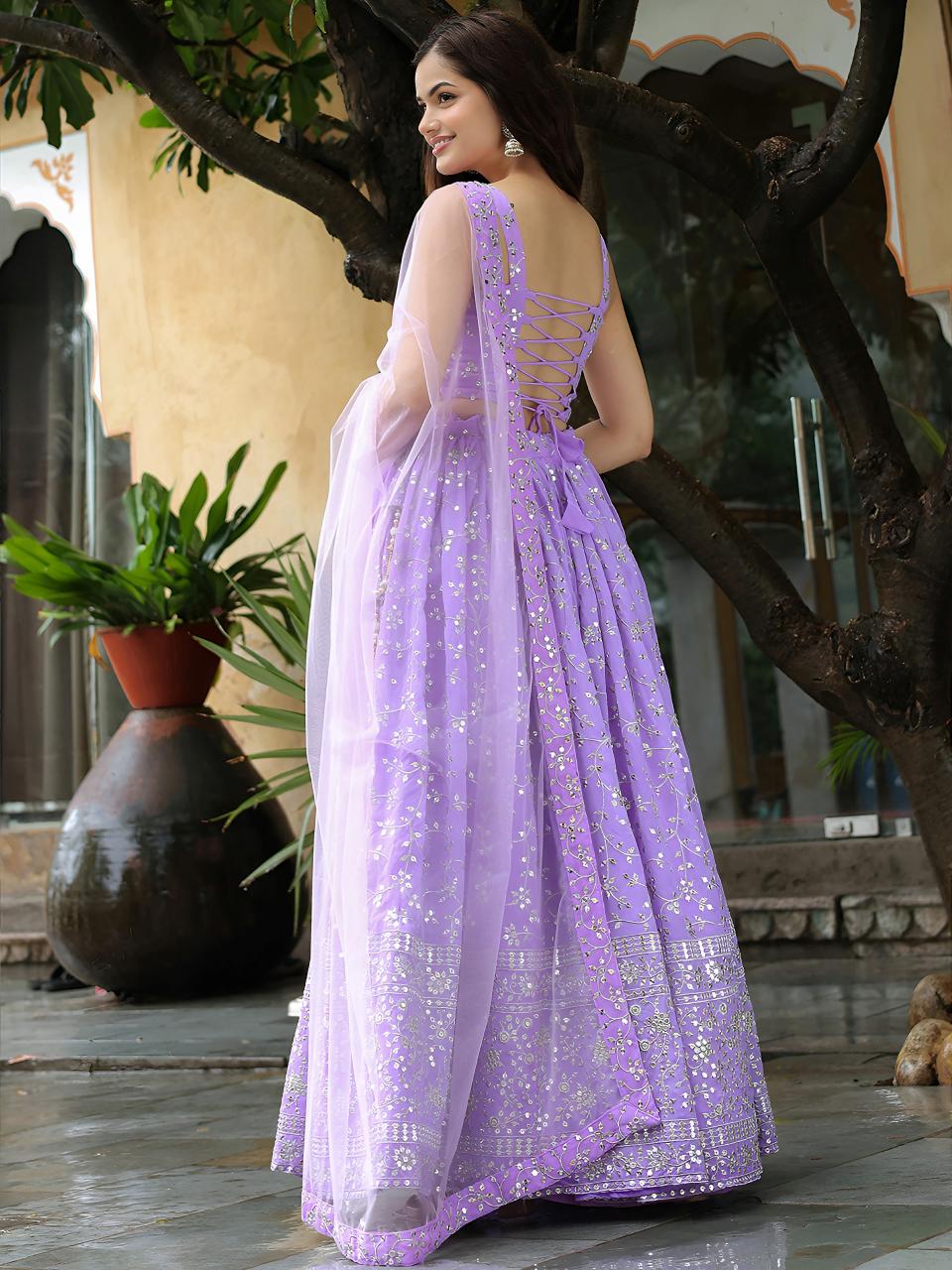 Sabella 15050 Lavender catalog best cheap lehenga designers in india