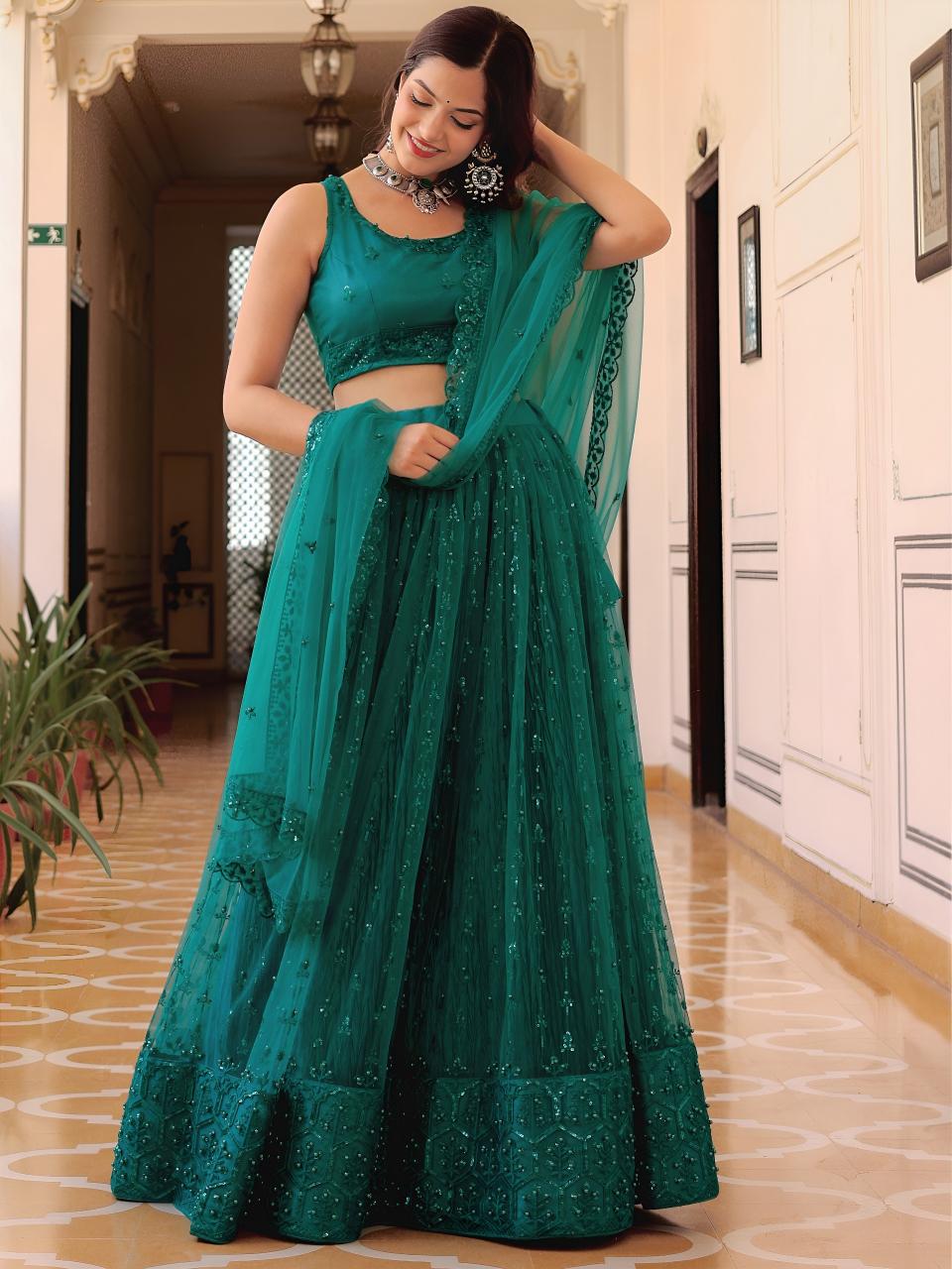 Sabella 15056 Teal catalog buy lehenga online india cash on delivery cod